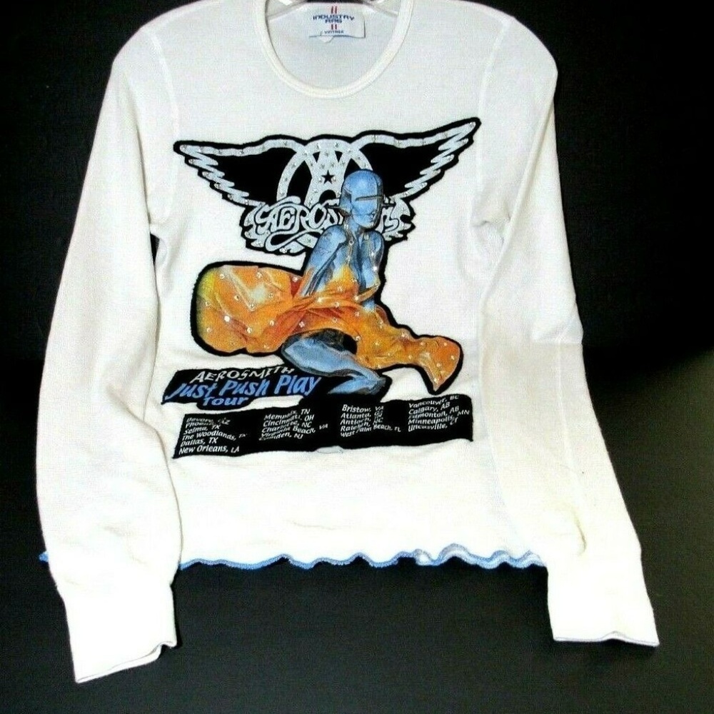 Industry Rags Womens Aerosmith Just Push Party Tou